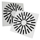Swirl diffuser square shape
